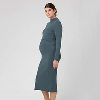 Nella Rib Nursing Knit Dress