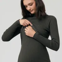 Nella Rib Nursing Knit Dress