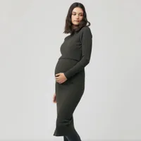 Nella Rib Nursing Knit Dress