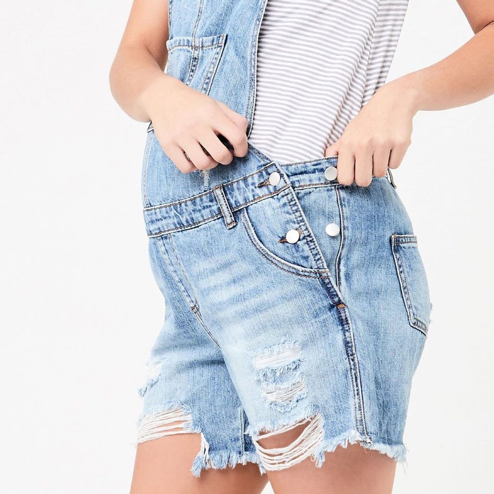 Denim Short Overalls