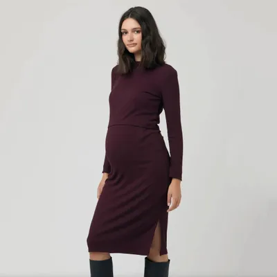 Ruby Rib Nursing Dress