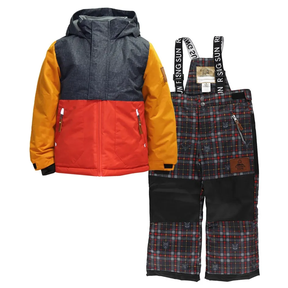 Check Pattern Snowsuit 4-14y