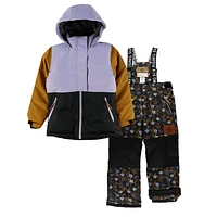 Tulips printed Snowsuit 4-14y