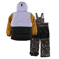 Tulips printed Snowsuit 4-14y