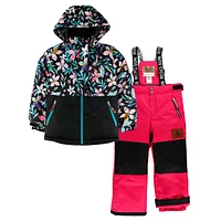 Flowers print Snowsuit 4-14y