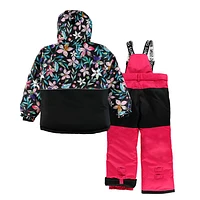 Flowers print Snowsuit 4-14y