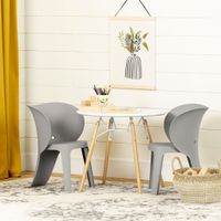 Sweedi Kids table and chairs set - Elephant Gray