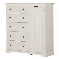 Door Chest with 5 Drawers - Avilla Winter Oak