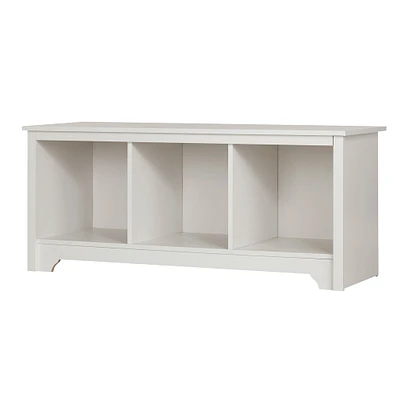 Cubby Storage Bench - Vito Pure White