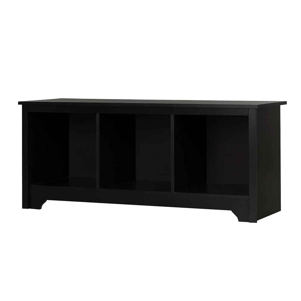 Cubby Storage Bench - Vito Pure Black