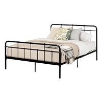 Versa Queen Metal Platform Bed - Black