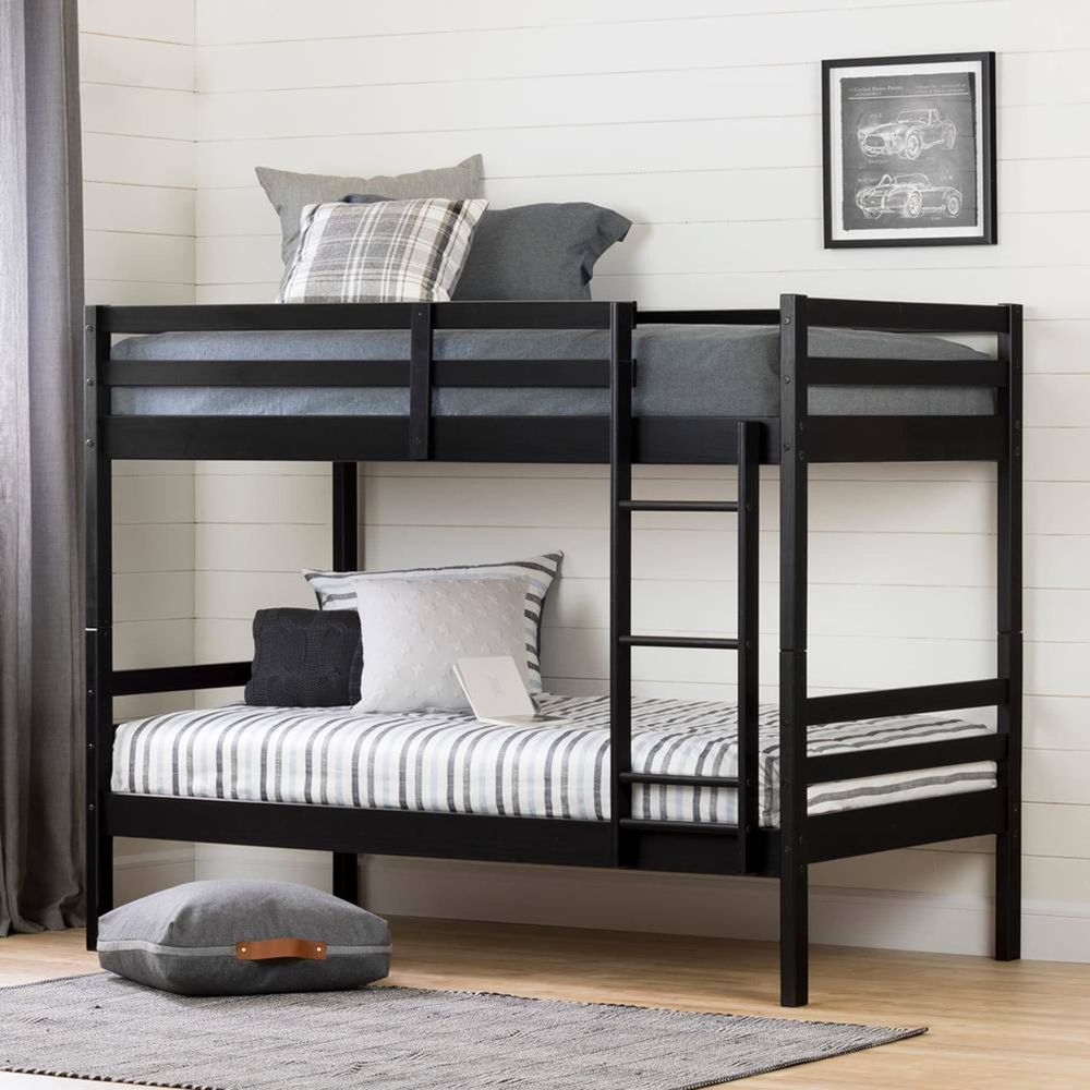 Induzy Industrial Twin Bunk Beds - Matte Black