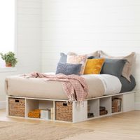 Storage Bed with Baskets - Avilla Winter Oak