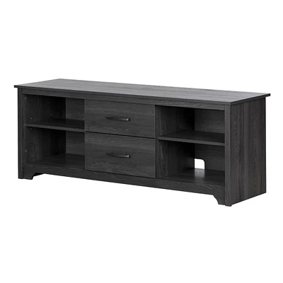 Fusion TV Stand with Drawers for TVs up to 60" - Gray Oak