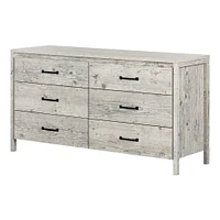 Gravity 6-Drawer Double Dresser - Seaside Pine