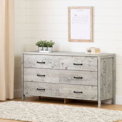 Gravity 6-Drawer Double Dresser - Seaside Pine