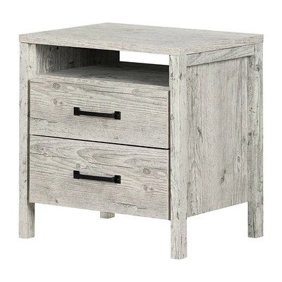 Gravity 2-Drawer Nightstand - Seaside Pine