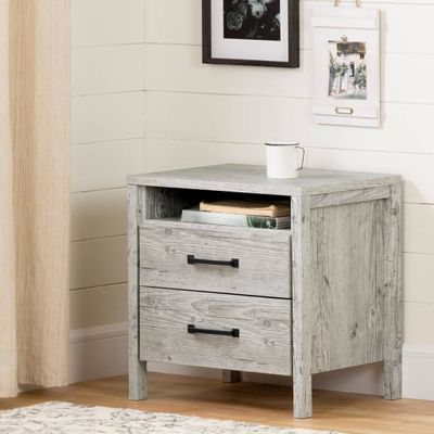 Gravity 2-Drawer Nightstand - Seaside Pine