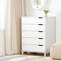 5-Drawer Chest - Kanagane Pure White