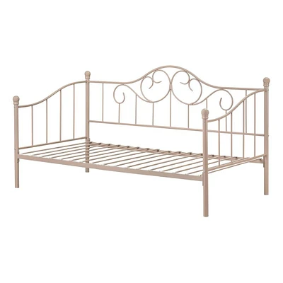 Lily Rose Metal Daybed - Pink Blush