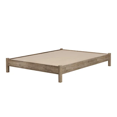 Platform Double Bed on Legs - Munich Weathered Oak