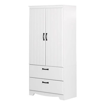 Wardrobe Armoire - Farnel Pure White