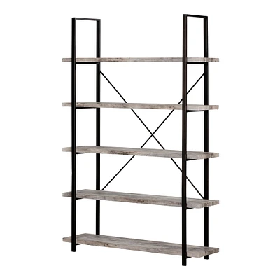 5-Shelf Shelving Unit - Gimetri Soft Gray