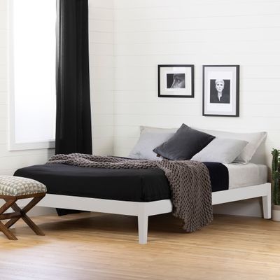 Platform Queen Bed - Vito Pure White