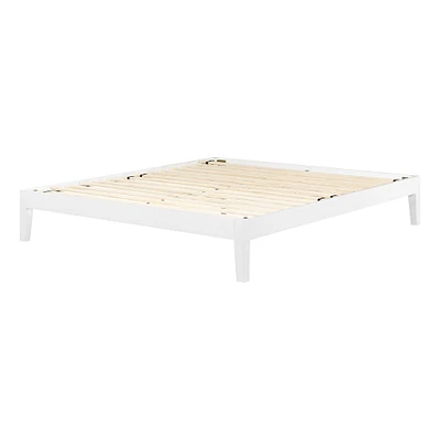 Platform King Bed - Vito Pure White