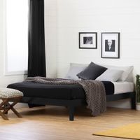 Platform Double Bed - Vito Pure Black