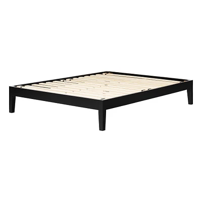 Platform Double Bed - Vito Pure Black