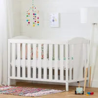 3-in-1 Convertible Crib - Reevo Pure White