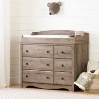 Changing Table Angel - Weathered Oak