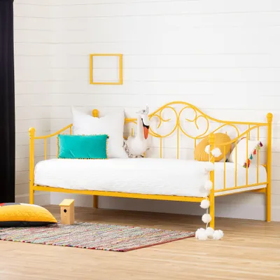 Metal Daybed with Metal Slats - Balka Yellow