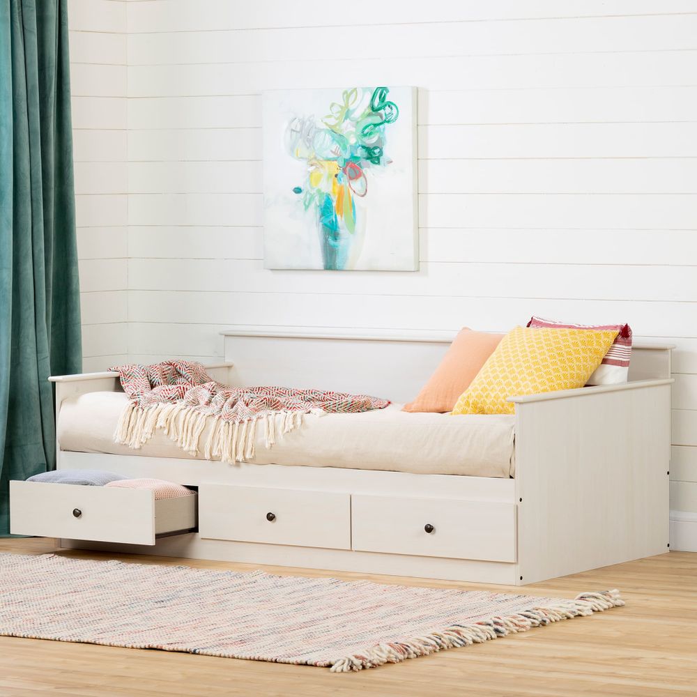 Daybed with Storage - Plenny White Wash