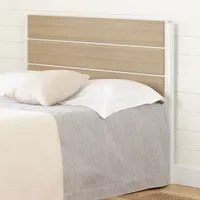 Double Headboard - Munich White and Soft Elm