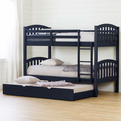 Bunk Beds with Trundle Ulysses - Blueberry