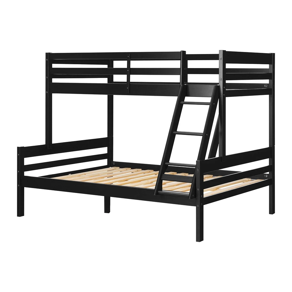 Solid Wood Bunk Beds - Induzy Matte Black