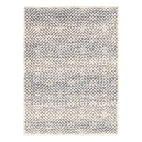 Aged Diamonds Area Rug - Avilla Beige and Blue