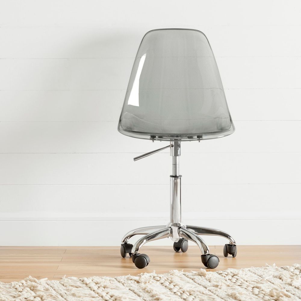 Acrylic Office Chair with Wheels