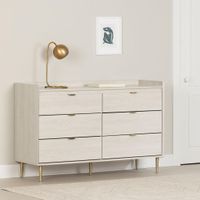 6-Drawer Double Dresser - Hype Winter Oak