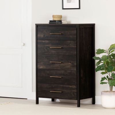 5-Drawer Chest - Gravity Rubbed Black