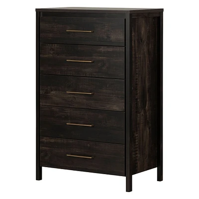 5-Drawer Chest - Gravity Rubbed Black