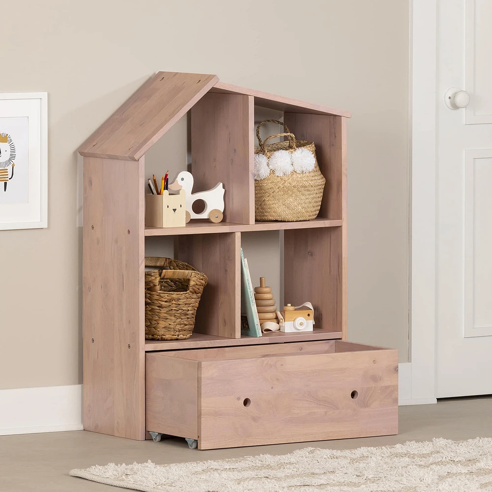 Bookcase with Storage Bin - Sweedi Pink