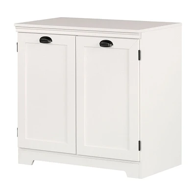 Armoire de rangement avec 2 portes - Farnel Blanc solide