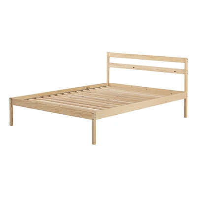 Wooden Double Bed - Sweedi Natural Wood