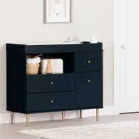 Changing Table with Drawers and Open Storage