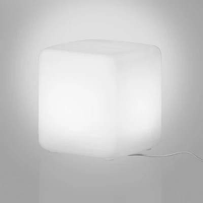 Lighted Kids Stool / Nightstand - Sweedi White