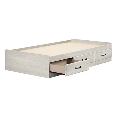 3-Drawer Twin Bed - Ulysses Winter Oak