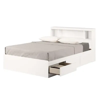 Double Bed and Headboard Set - Fusion Pure White